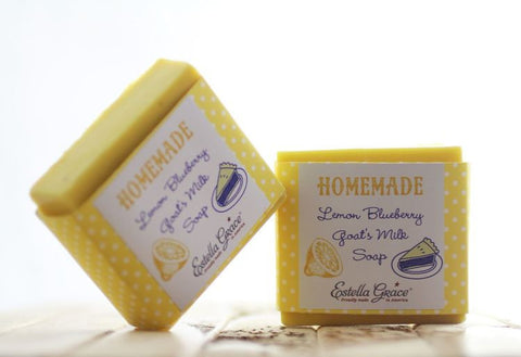 Estella Grace- Lemon Blueberry Goats Milk Soap